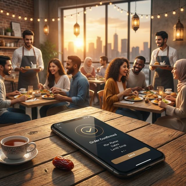 Ramadan Booking System Illustration